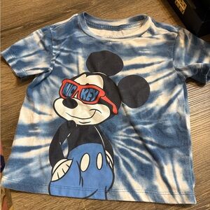 Mickey Mouse Blue Tie-Dye Kids T-Shirt